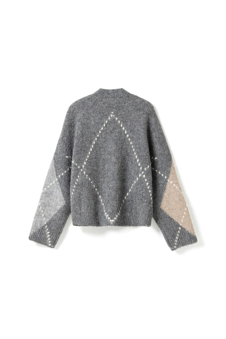 Noella - N-Laiana Knit Cardigan 14670002 - 507 - Grey Mix