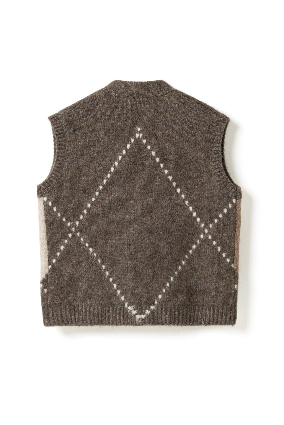 Noella - N-Laiana Knit Vest 14670003 - 1513 - Ash Brown Mix Strikbluser 