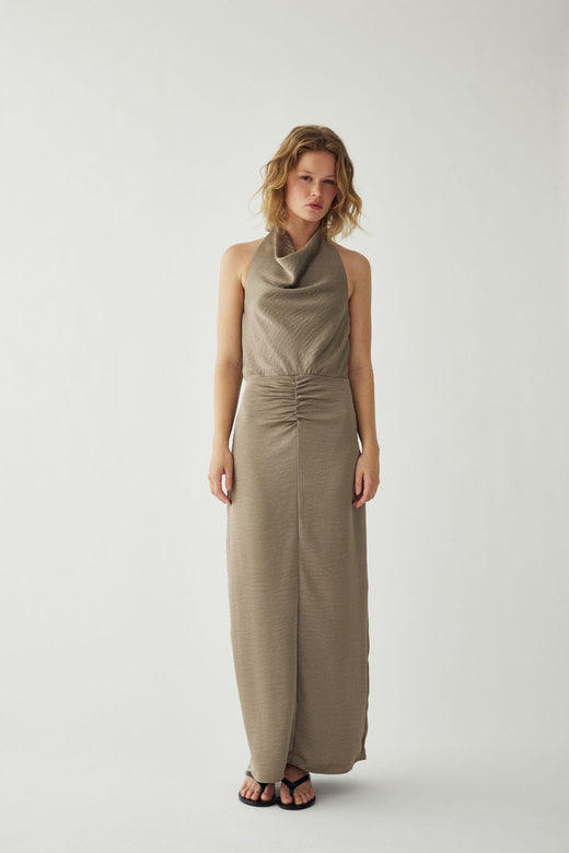 Noella - N-Lashanna Dress 16240006 - 1216 - Grey Sand Kjoler 