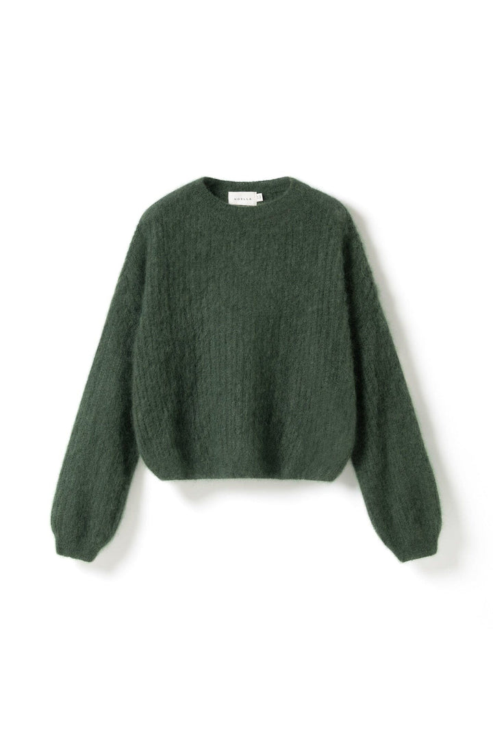 Noella - N-Lillee Knit 17030001 - 984 - Leaf Green Strikbluser 