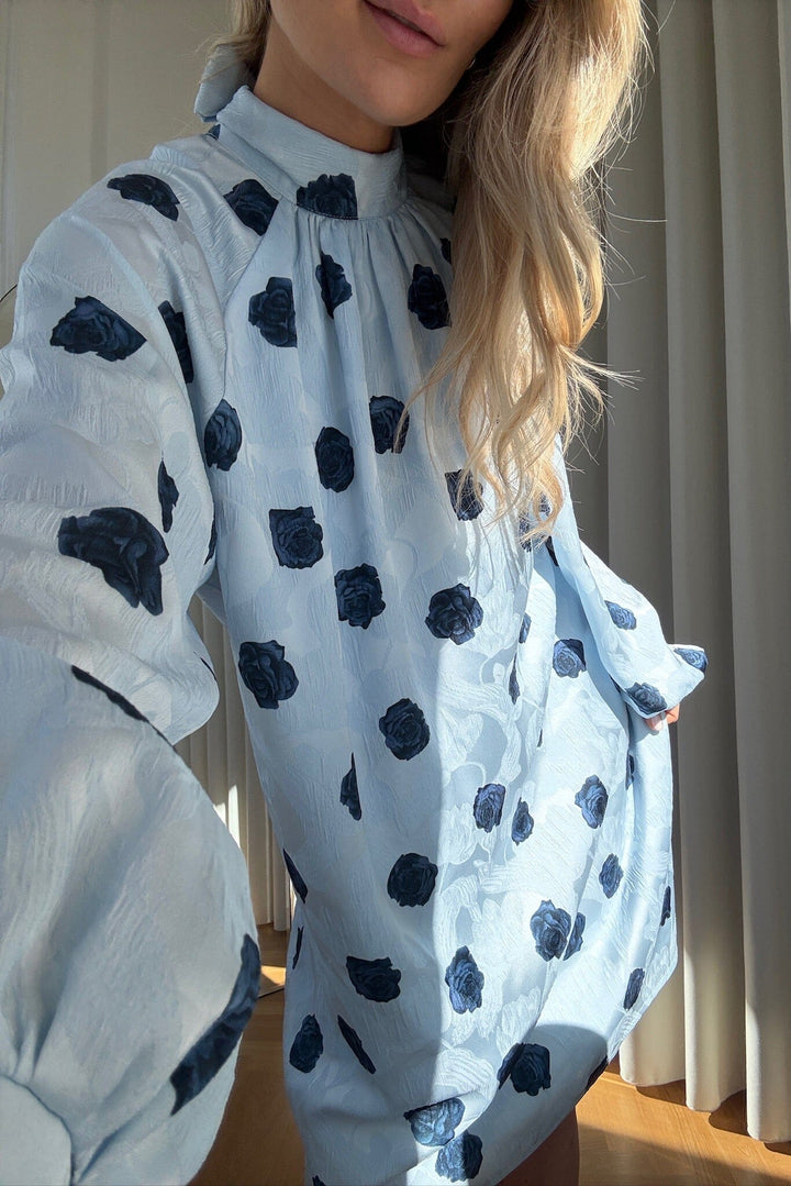 Noella - N-Lorenia Dress 16500001 - 1510 - Delice Blue Print Kjoler 