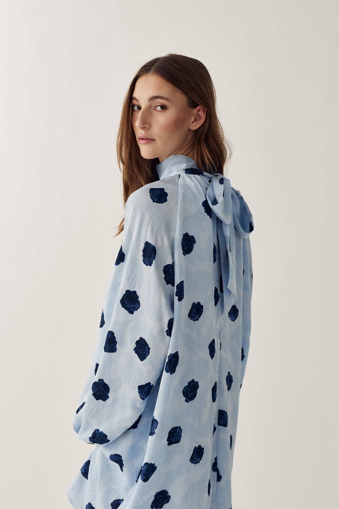 Noella - N-Lorenia Dress 16500001 - 1510 - Delice Blue Print Kjoler 