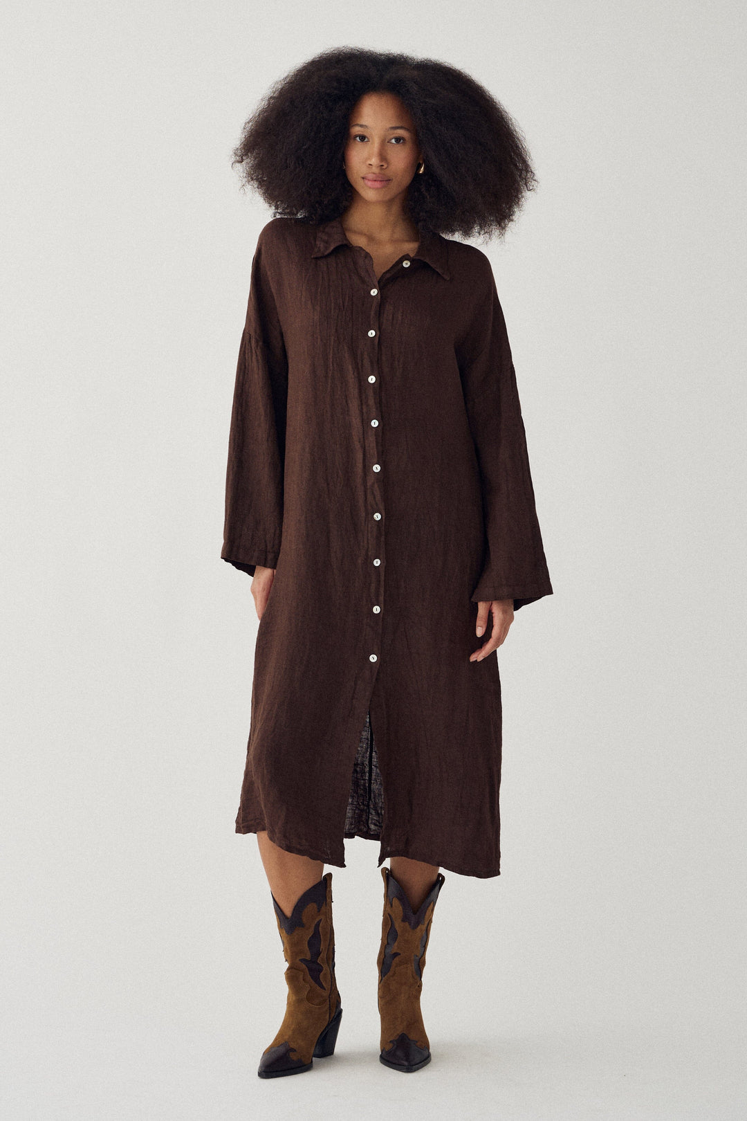 Noella - N-Lorita Dress 14700005 - 674 - Chocolate Kjoler 