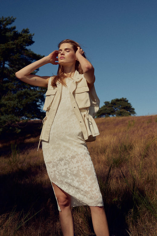 Noella - N-Maenna Dress 15620001 - 974 - Ivory Kjoler 