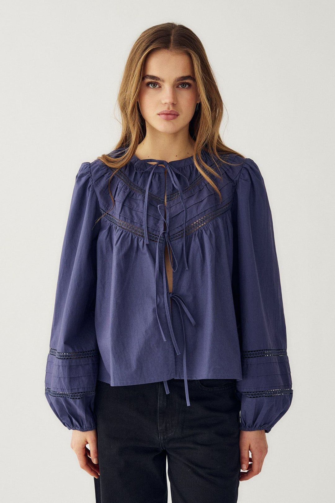Noella - N-Marceline Blouse 15050001 - 1004 - Dusty Blue Bluser 
