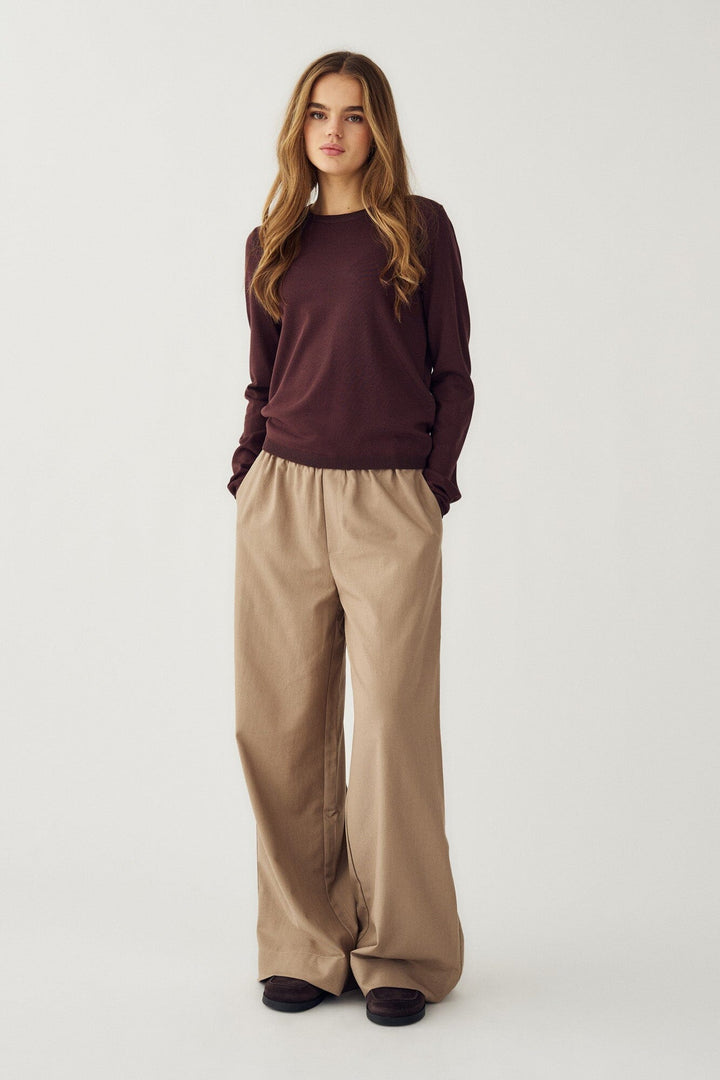 Noella - N-Mardine Knit 16020001 - 674 - Chocolate Strikbluser 