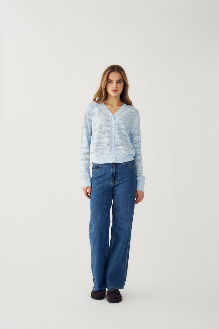 Noella - N-Margrit Knit Cardigan 16040001 - 016 - Light Blue Cardigans 