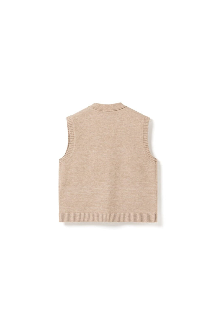 Noella - N-Marilynn Knit Vest 13770006 - 969 - Sand Melange