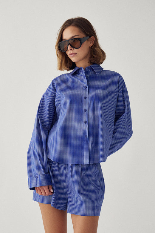 Noella - N-Marlon C Shirt 15590002 - 1458 - Davy Blue Check Skjorter 