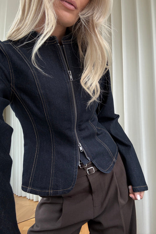 Noella - N-Mazie Jacket 15080001 - 1360 - Blue Unwashed Skjorter 