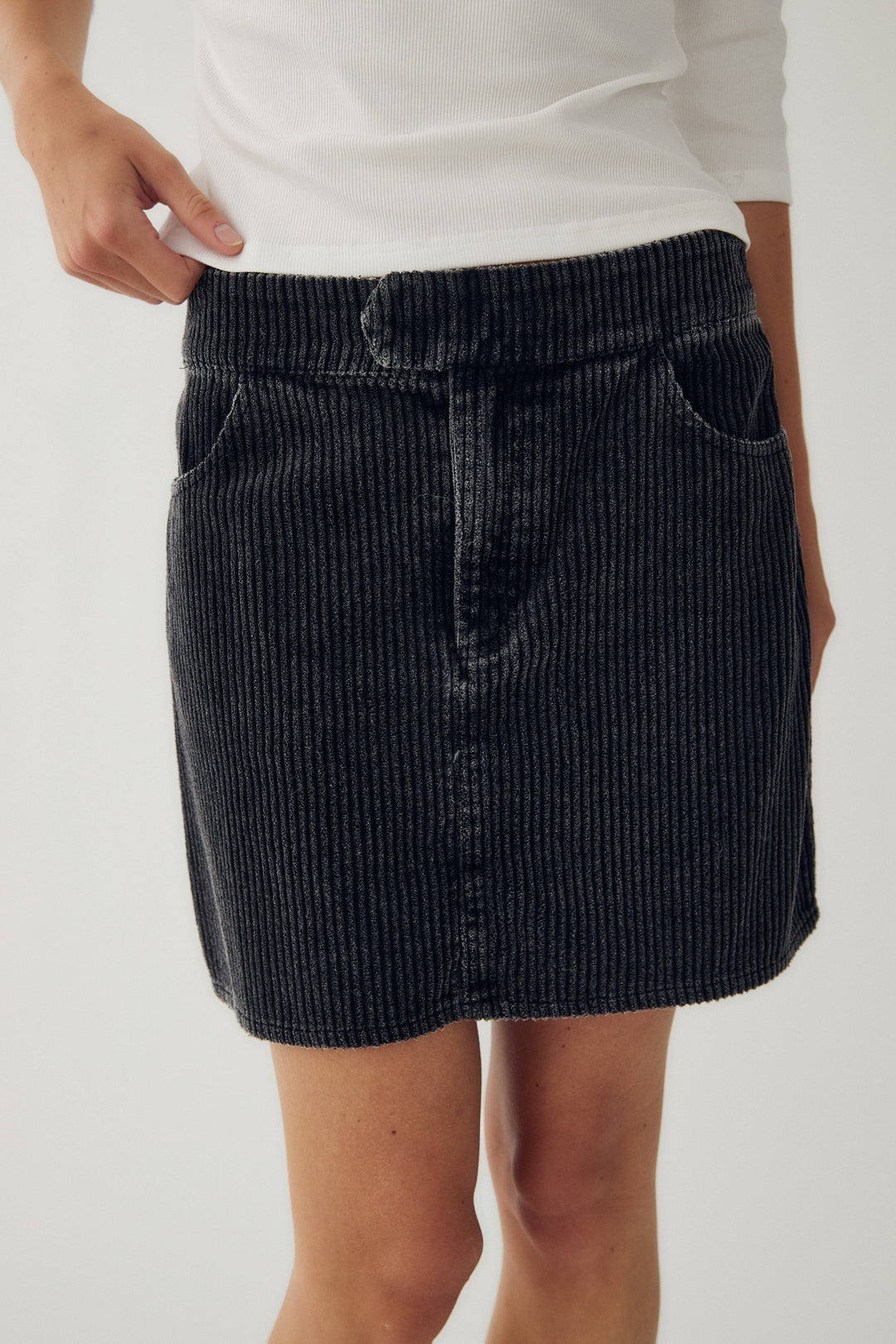 Noella - N-Merryll Skirt 16230006 - 1214 - Black Wash Nederdele 