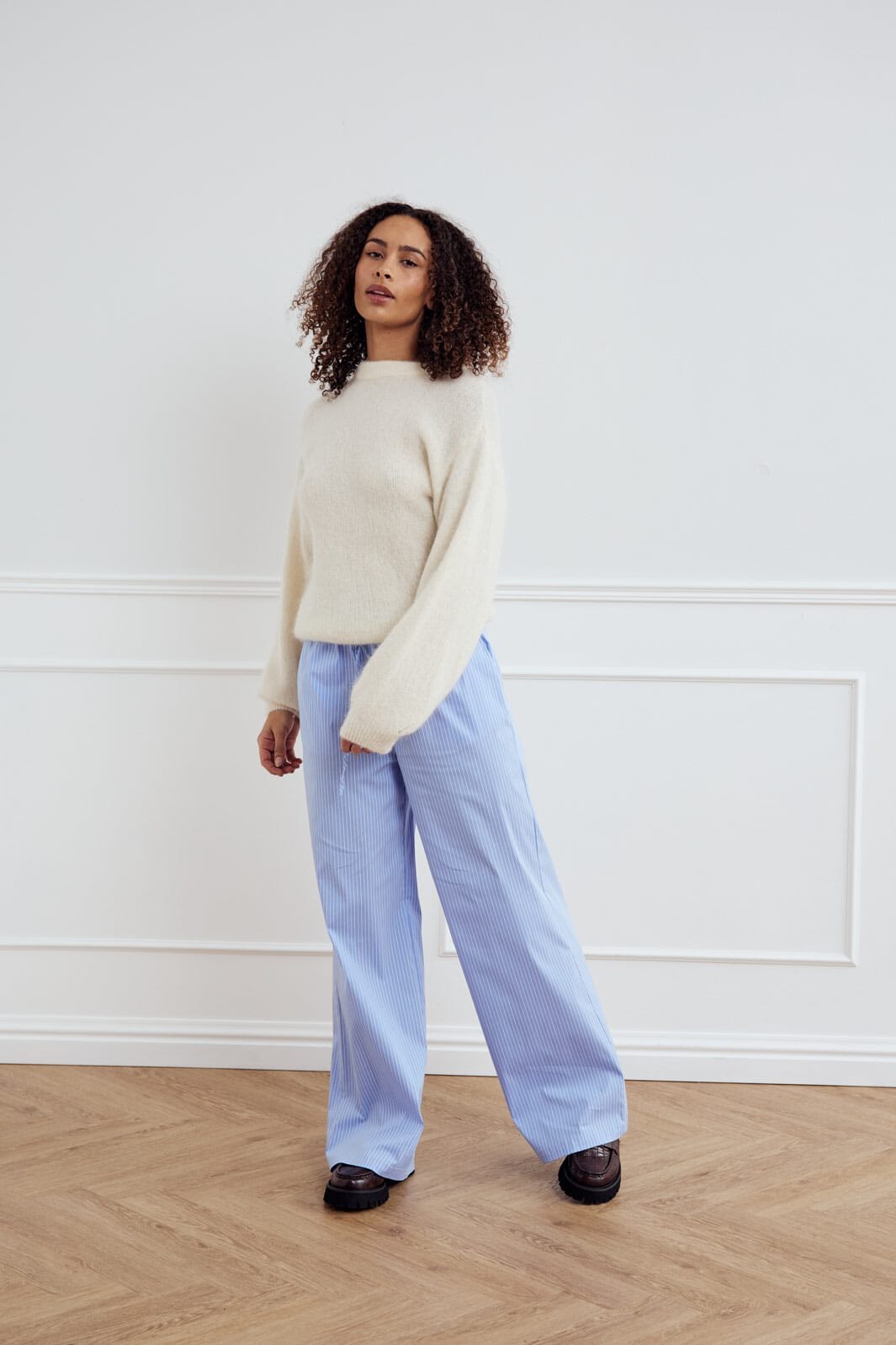 Noella - Samira Pants 13880003 - 1365 - Blue White Stripe