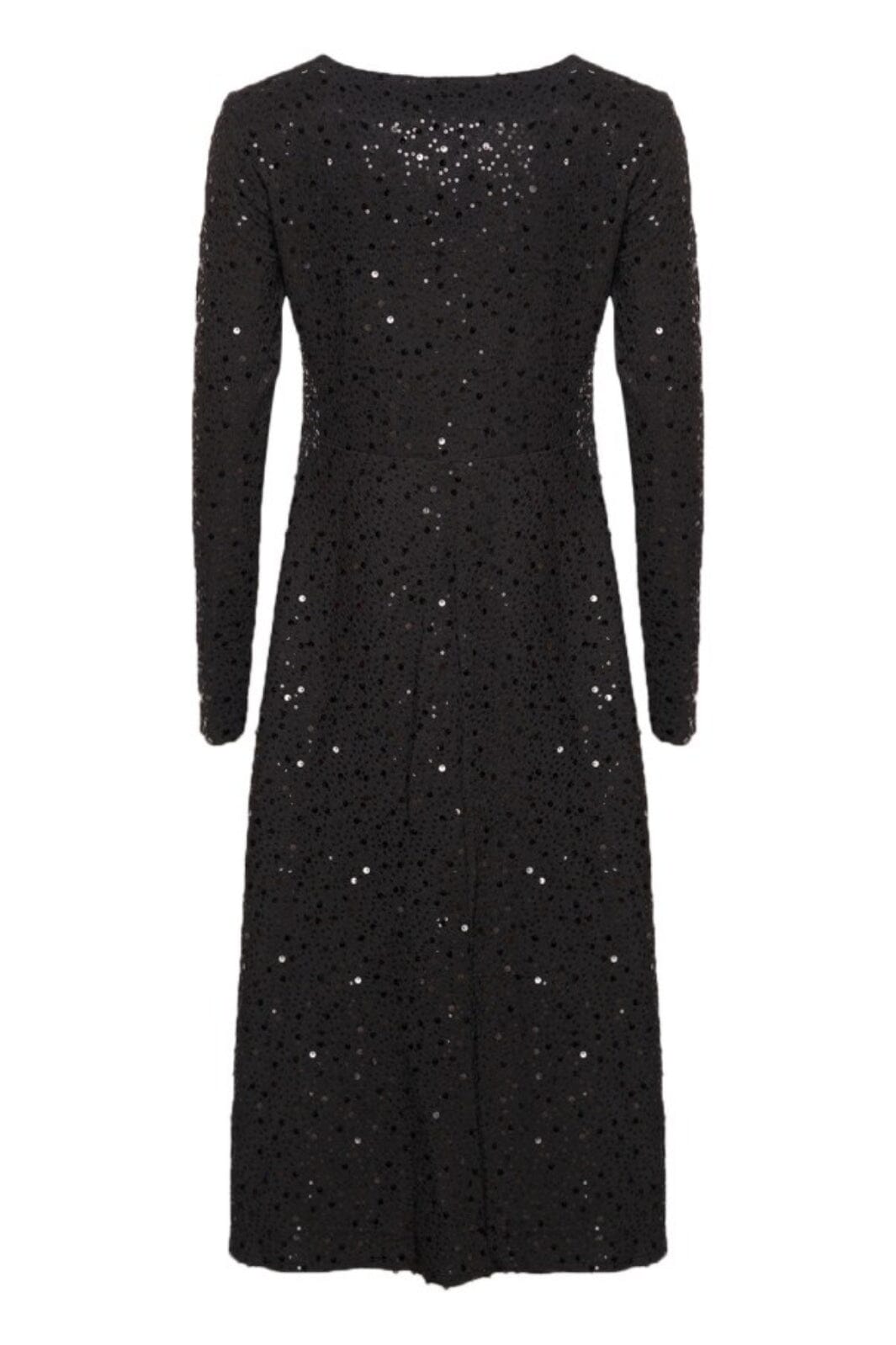Noella - Verona Midi Dress - 1149 Black W/ Black