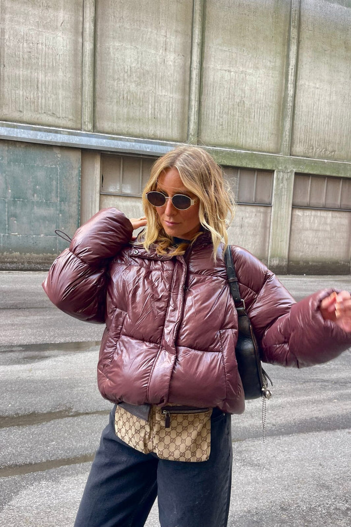 Noisy May - Nmallie Shiny Puffer - 4865435 French Roast Jakker 