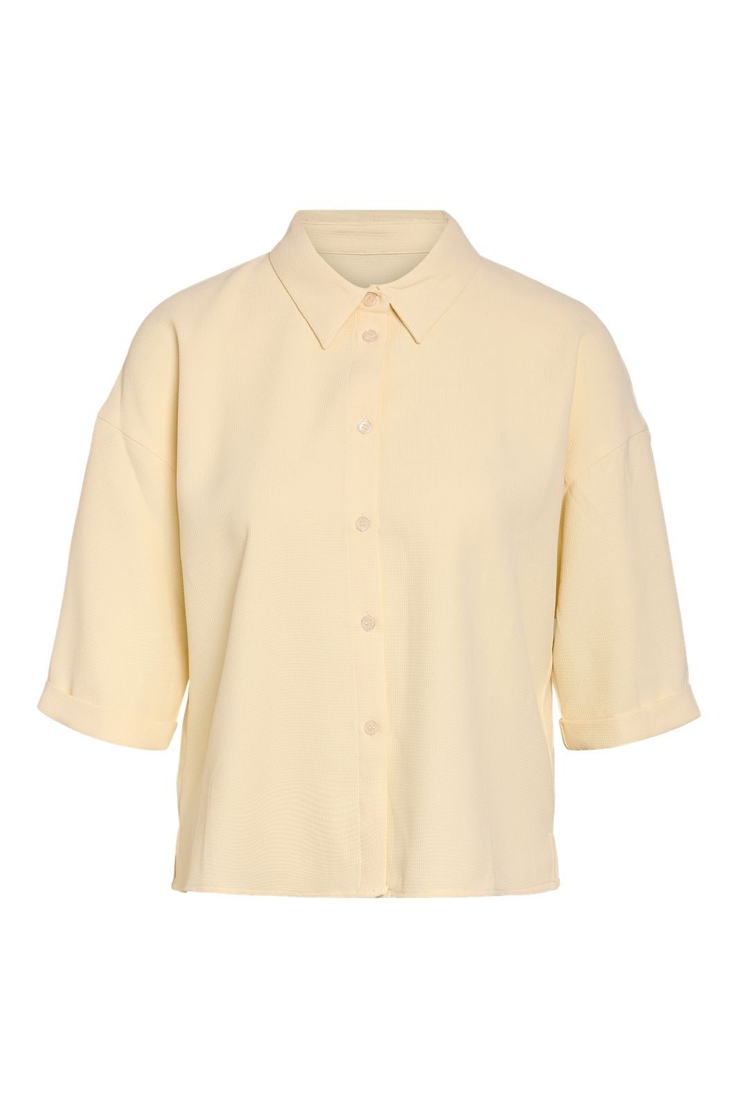 Noisy May - Nmalthea 2/4 Shirt - 4979336 French Vanilla