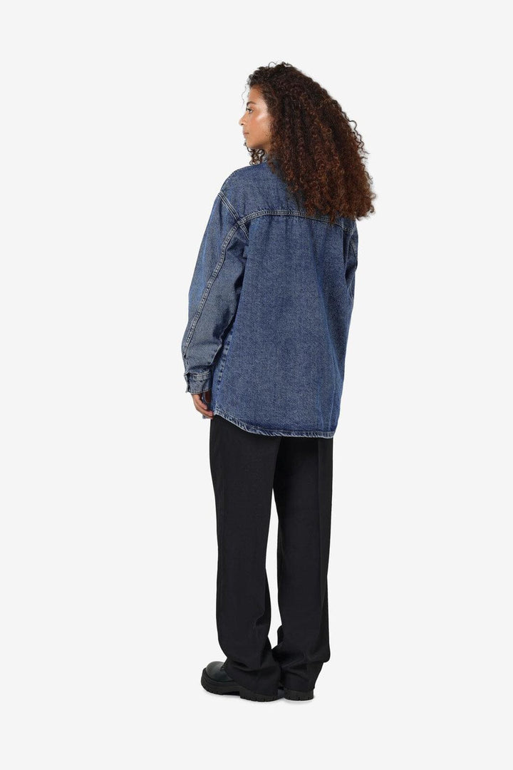 Noisy May - Nmalva L/S Denim Shacket Az351Mb - 4418191 Medium Blue Denim