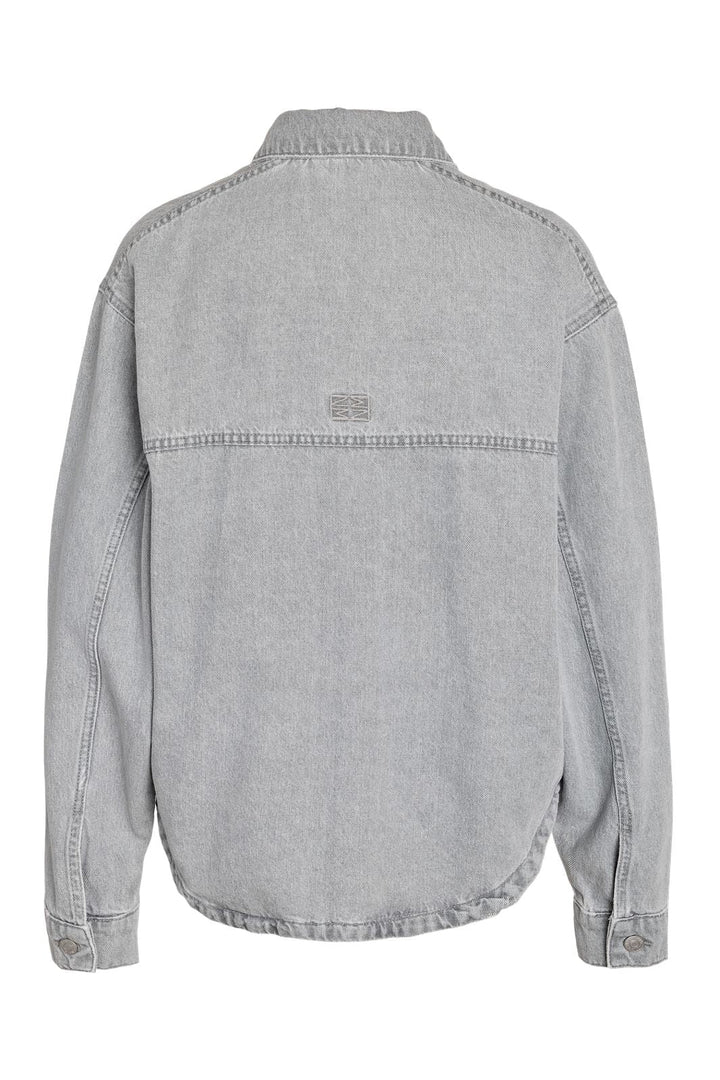 Noisy May - Nmalva Ls Short Shacket Az510Lg - 5135692 Light Grey Denim