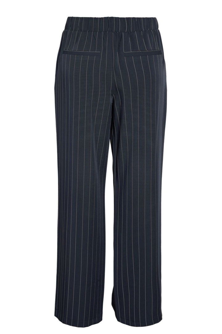Noisy May - Nmella Nw Pinstripe Pants Fwd - 4896946 Navy Blazer White