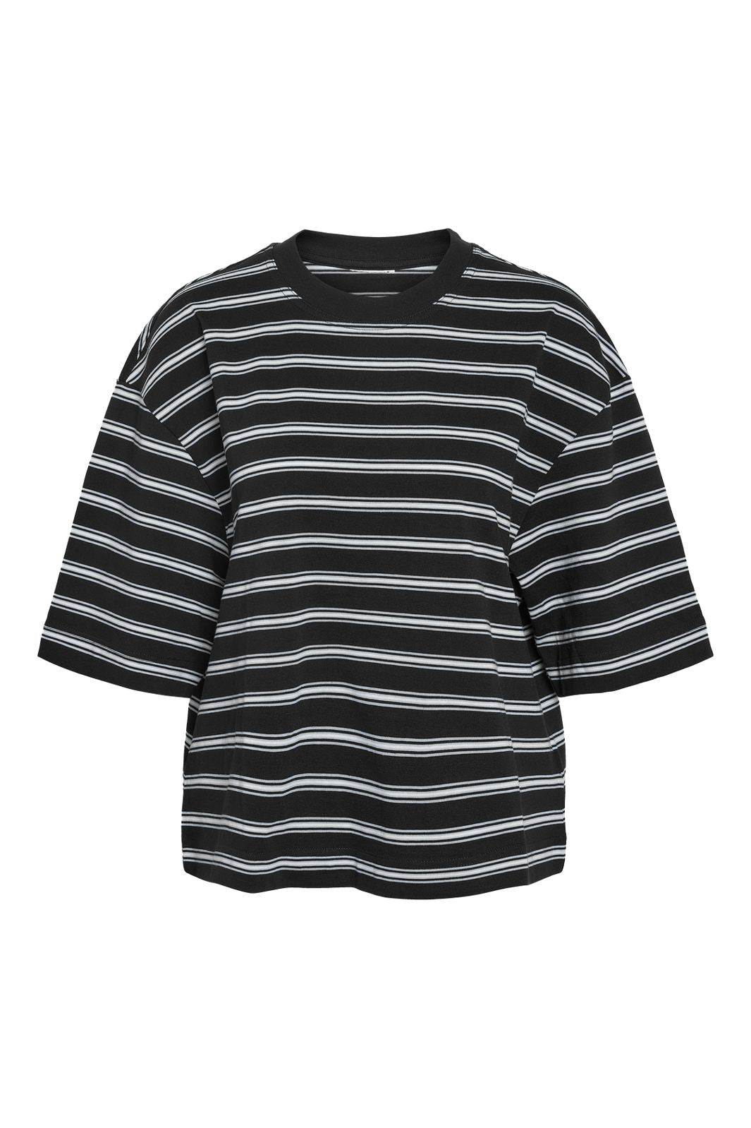 Noisy May - Nmember 2/4 Stripe Sweat - 4986206 Black White