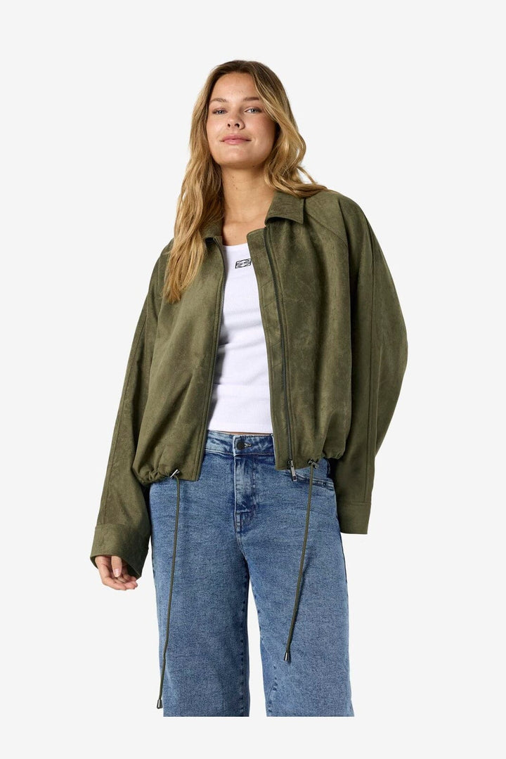 Noisy May - Nmemmy Fake Suede Bubblehem Jacket - 5025743 Kalamata