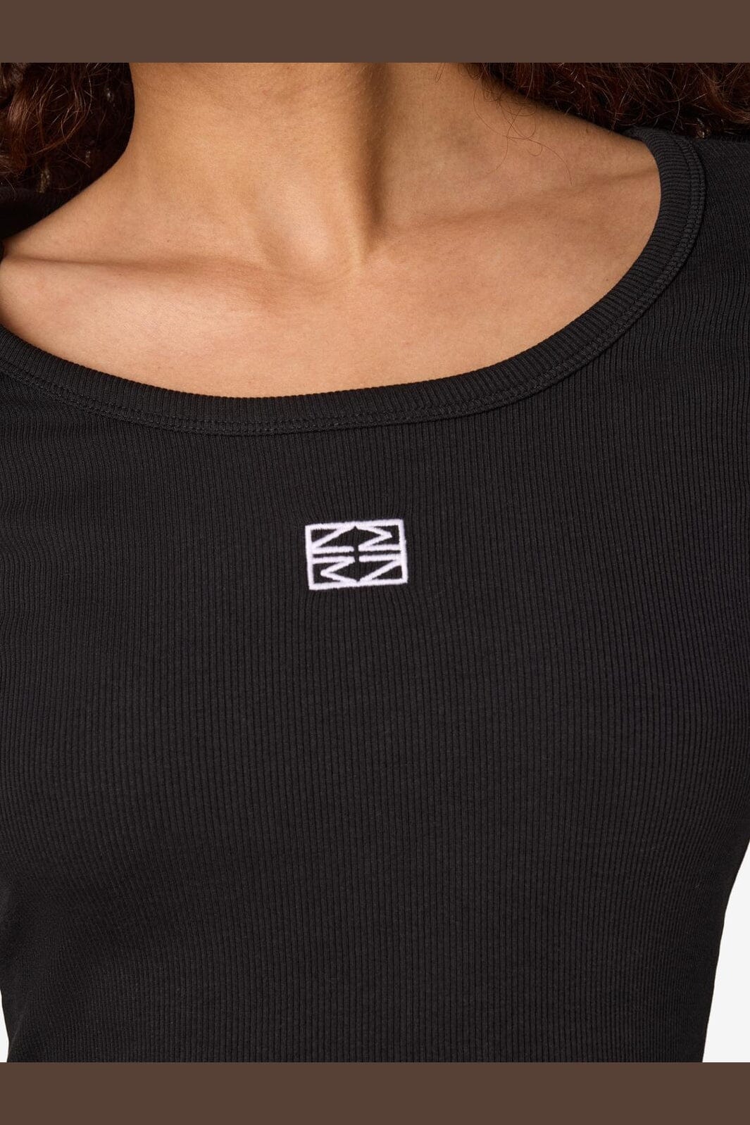 Noisy May - Nmjudy L/S Embr Top - 4863105 Black White Embr