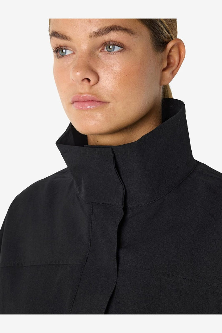 Noisy May - Nmkirby L/S Highneck Zip Jacket - 5091367 Black