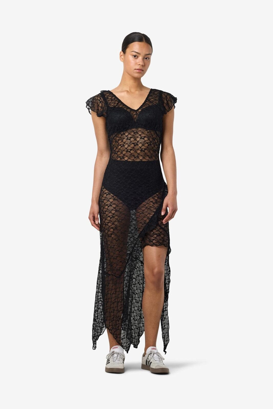 Noisy May - Nmlacey C/S Maxi Dress - 4845489 Black