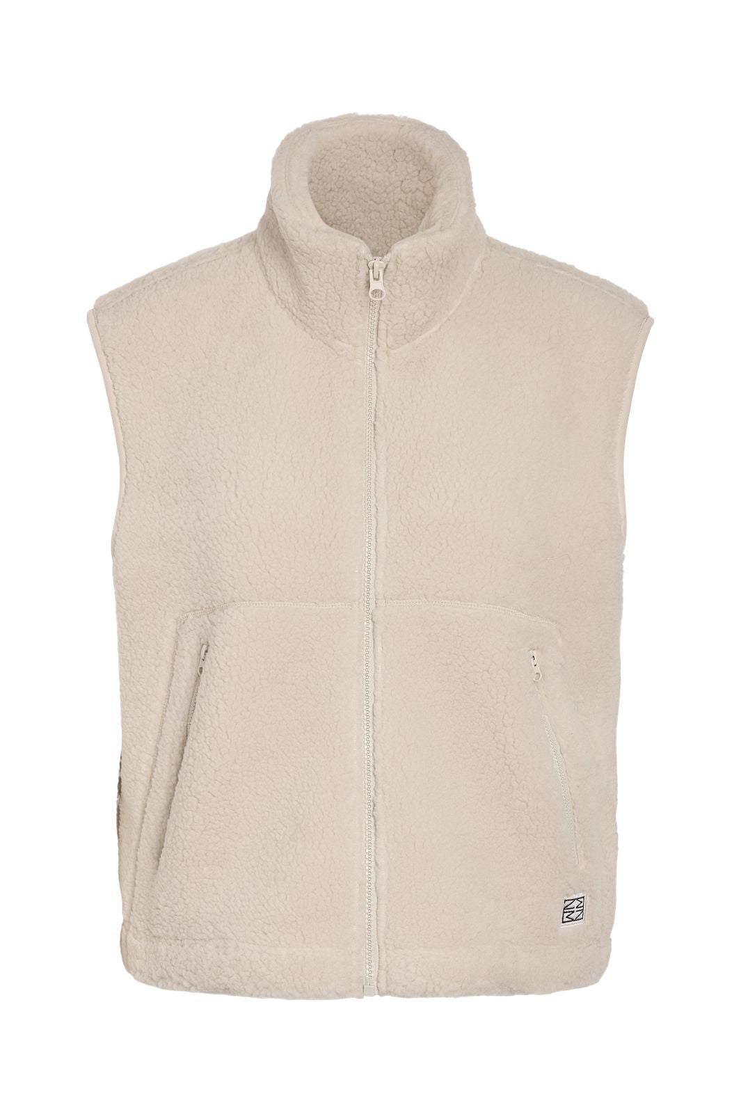 Noisy May - Nmmasey Short Teddy Vest - 4982039 Silver Lining