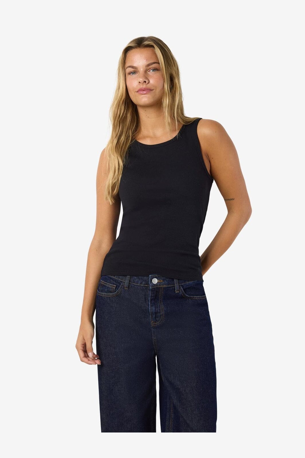 Noisy May - Nmmaya S/L Regular Tank Top - 4698568 Black