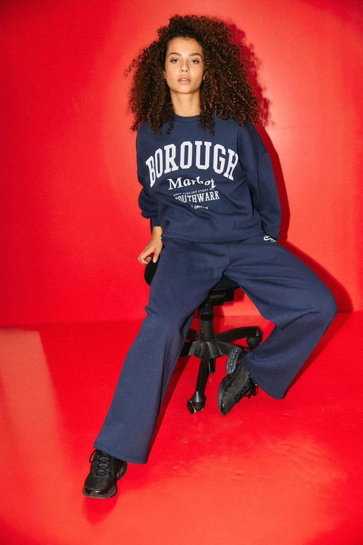 Noisy May - Nmmellie Barrel Sweat Pant - 5018961 Navy Blazer Sport