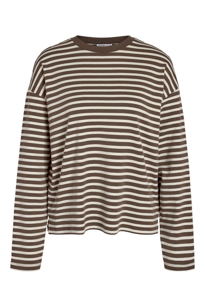 Noisy May - Nmmocca L/S Regular Fit Top - 5175145 Chocolate Brown Birch