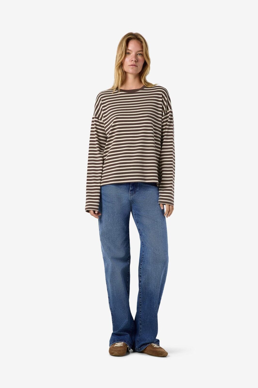Noisy May - Nmmocca L/S Regular Fit Top - 5175145 Chocolate Brown Birch
