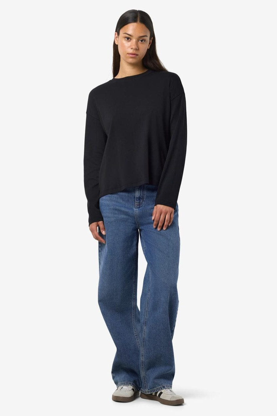 Noisy May - Nmmocca L/S Regular Fit Top Fwd - 4793254 Black