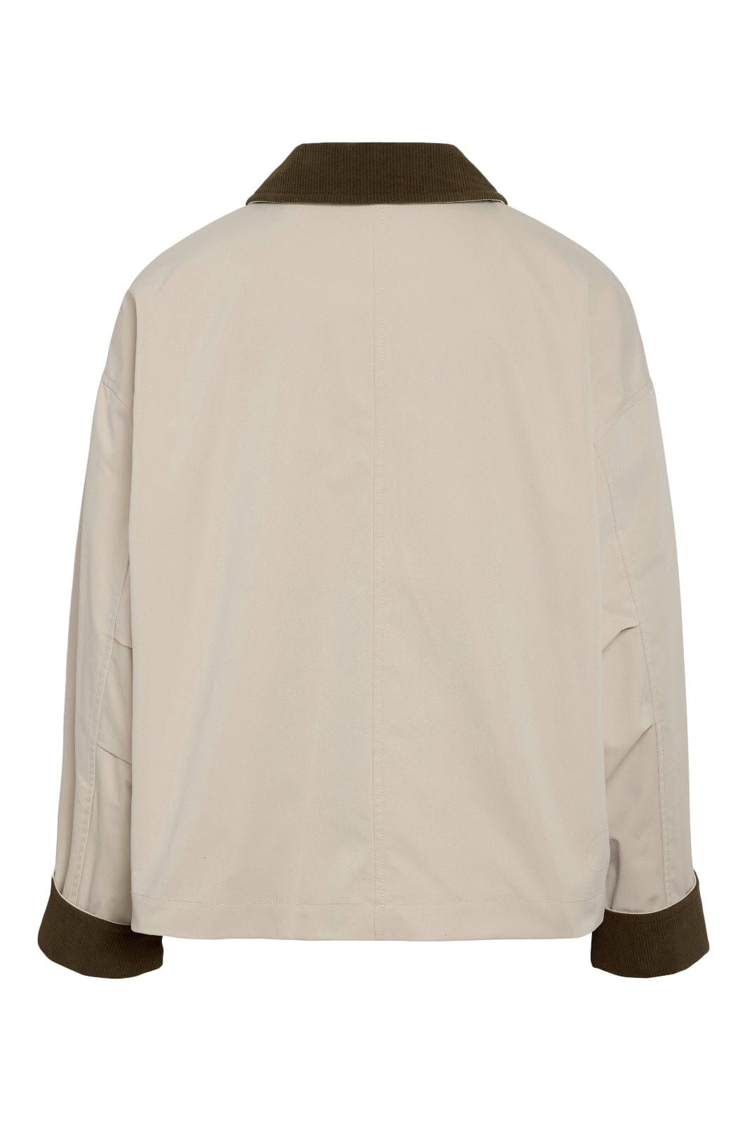 Noisy May - Nmnora Corduroy Collar Jacket - 4679979 Silver Lining Morel