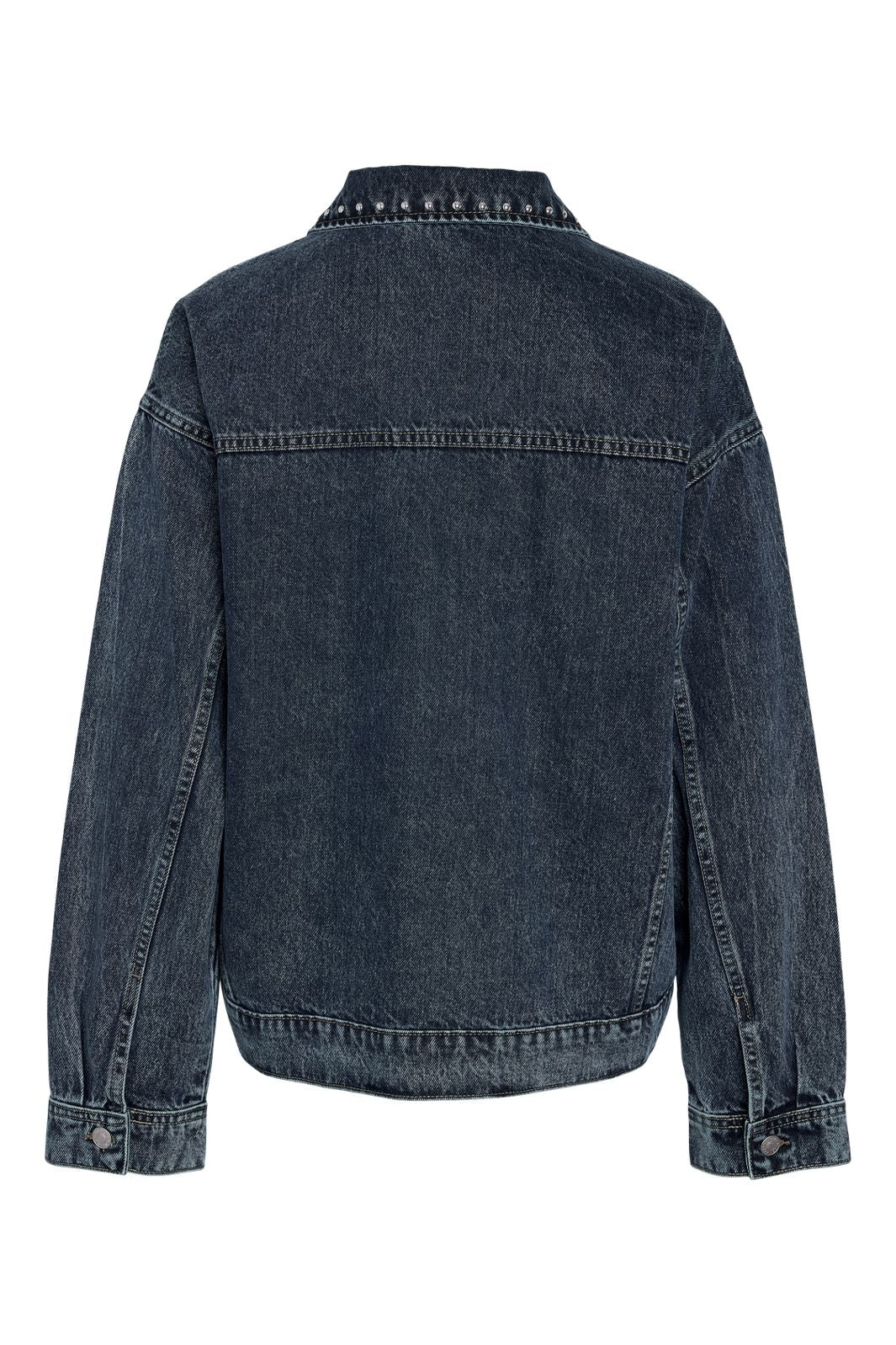Noisy May - Nmoreon Kettie L/S Stud Jacket Az480Mb - 5126599 Medium Blue Denim Az480Mb