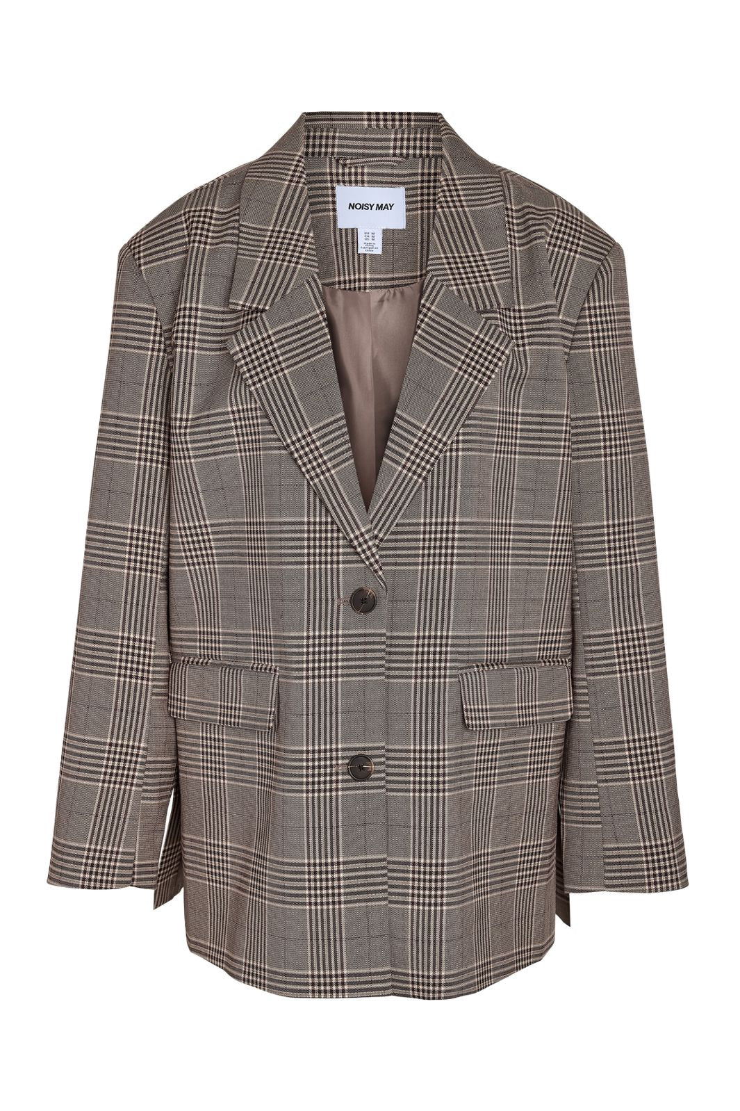 Noisy May - Nmwera L/S Slit Blazer Tlr - 5059731 Oatmeal Fig