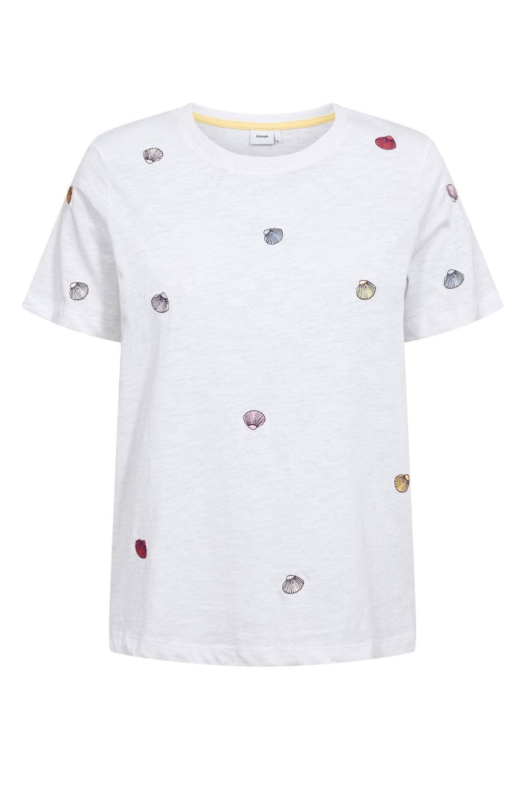 Nümph - Nushellpa T-shirt - Gots 706818 - Bright White T-shirts 