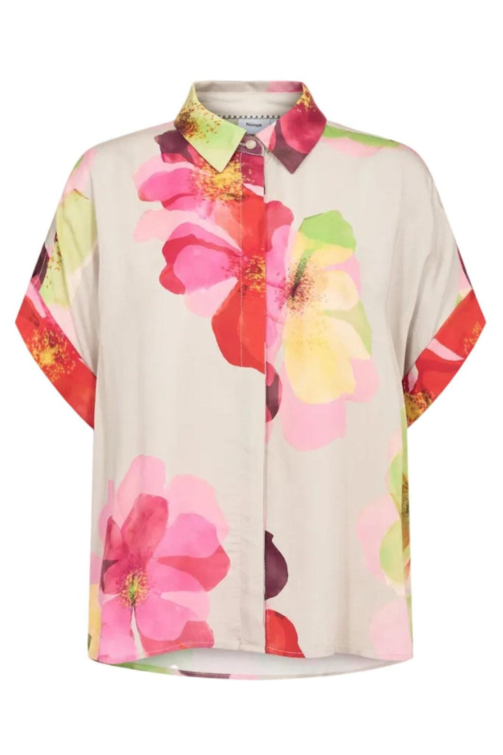 Nümph - Nutassy Ss Shirt 707189 - Gray Morn Skjorter 