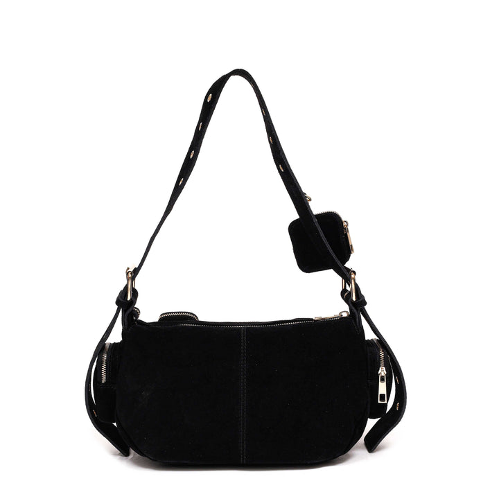 Núnoo - Alimakka Pocket Suede W. Gold - Black