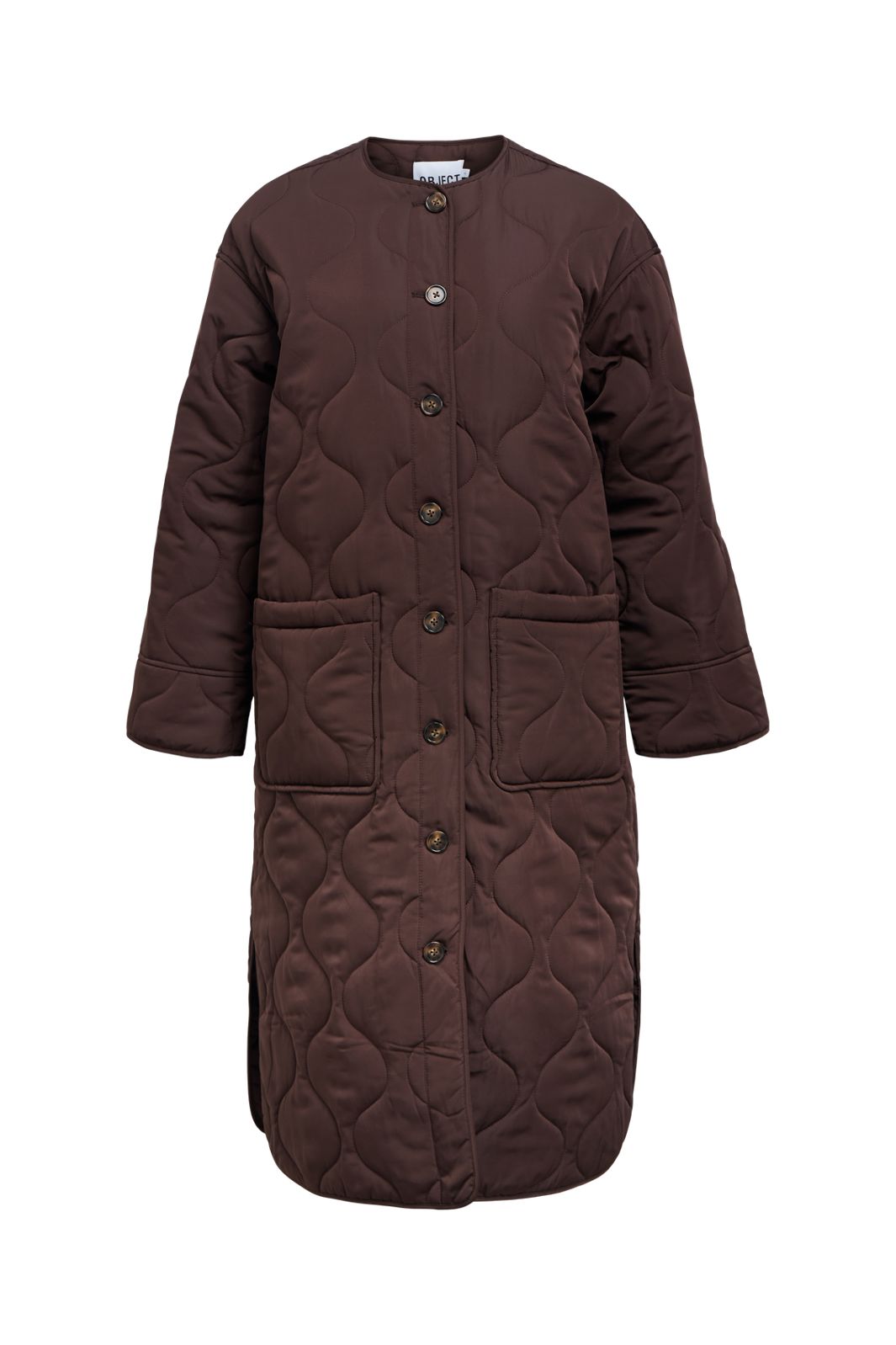 Object - Objallie Ls Lo Long Quilt Jacket Aw Fa25 - 5016744 Java