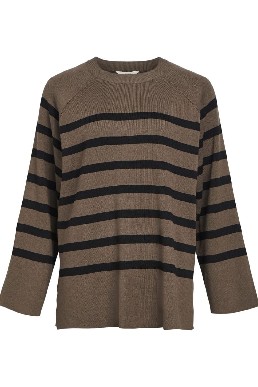 Object - Objester Ls Knit Top - 4535349 Morel Black