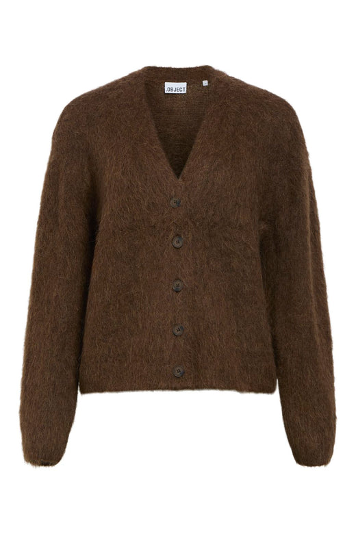 Object - Objharry L/S Lo Knit Cardigan - 5104006 Carafe Melange