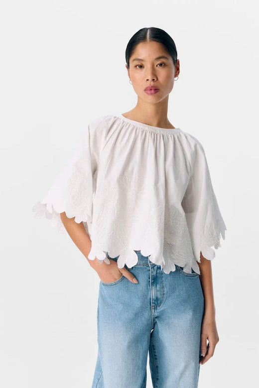 Object - Objkamma S/S Lo Top Ss Fair 25 - 4881815 Cloud Dancer