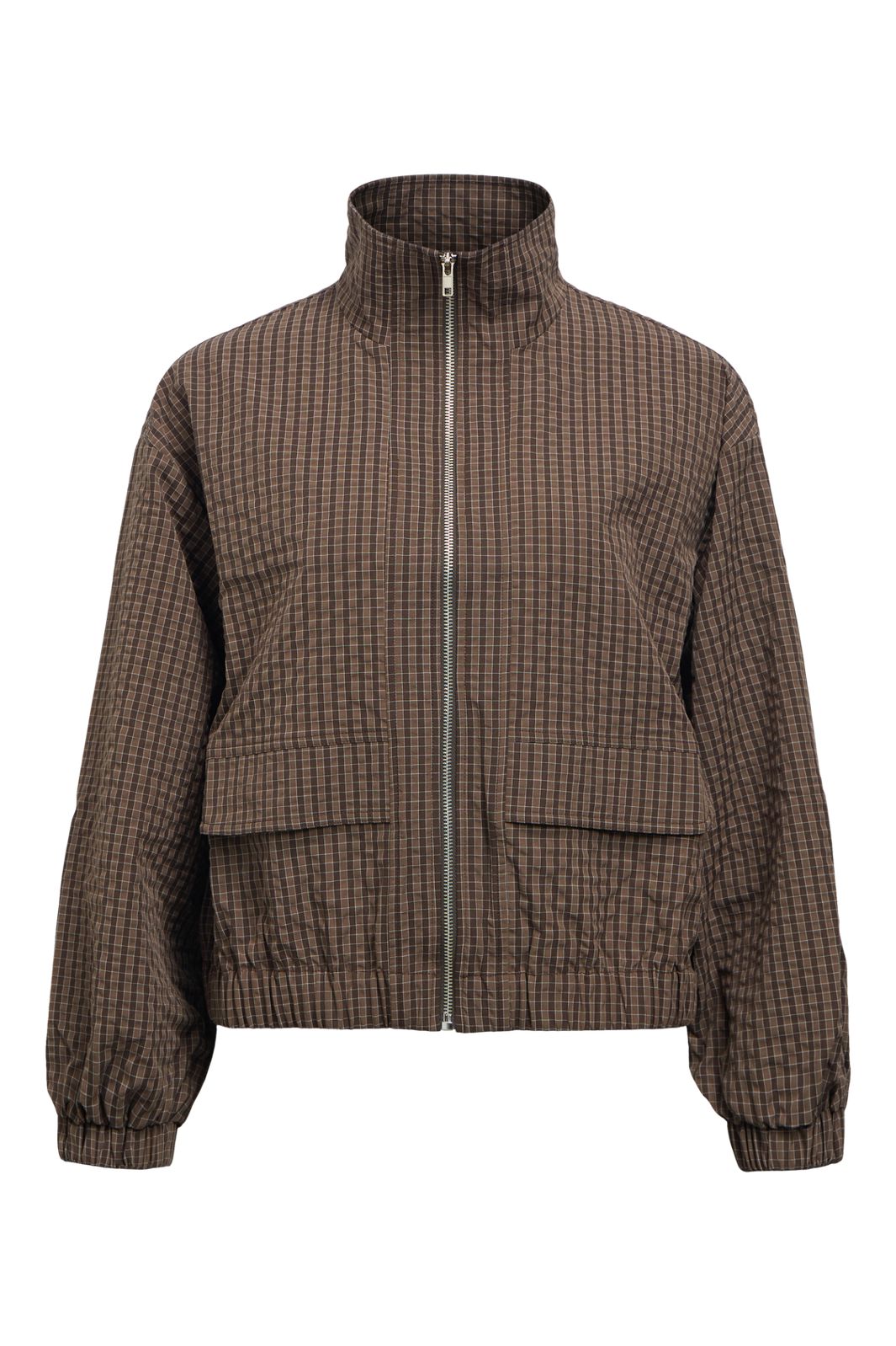 Object - Objlevi L/S Track Jacket - 5125454 Seal Brown Brown/White