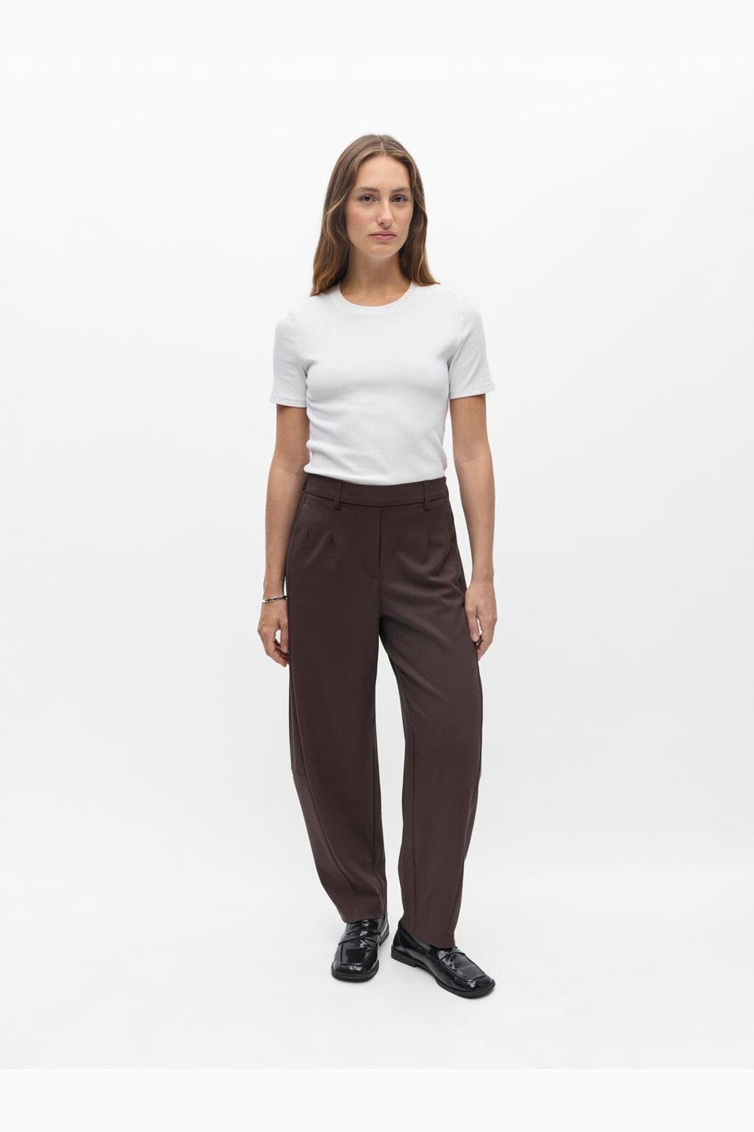Object - Objlisa Ankle Barrel Pant - 5154363 Seal Brown