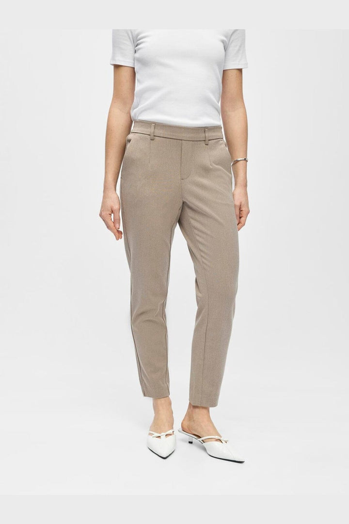 Object - Objlisa Slim Pant - 5119755 Fossil Melange