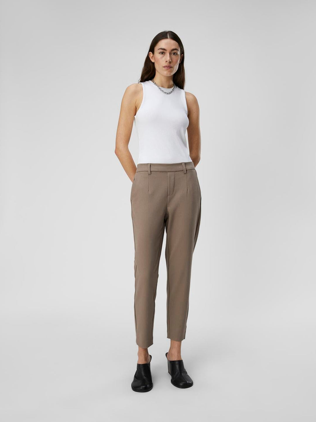 Object - Objlisa Slim Pant Noos - Fossil Bukser 