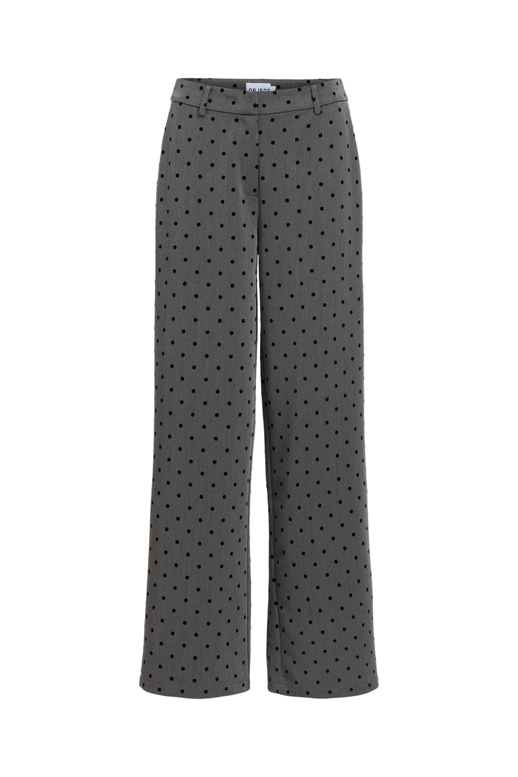 Object - Objmaxine Lo Pant 147 - 5145511 Gunmetal Black Dots