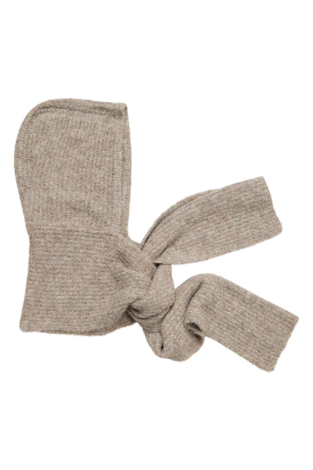 Object - Objmilu Scarf Knit Balaclava - 4886519 Humus Huer 