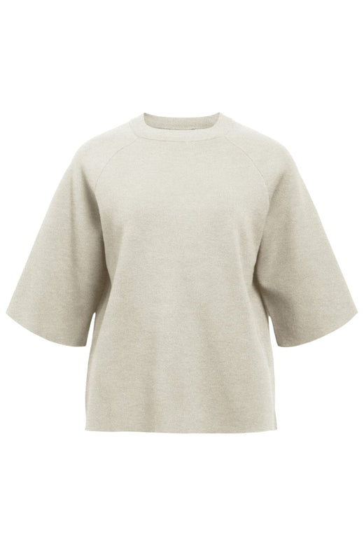 Object - Objreynard 2/4 Knit Pullover - 4856928 Silver Gray